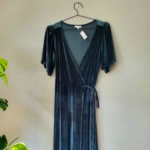 Baltic Born Meghan Velvet Wrap Maxi Dress